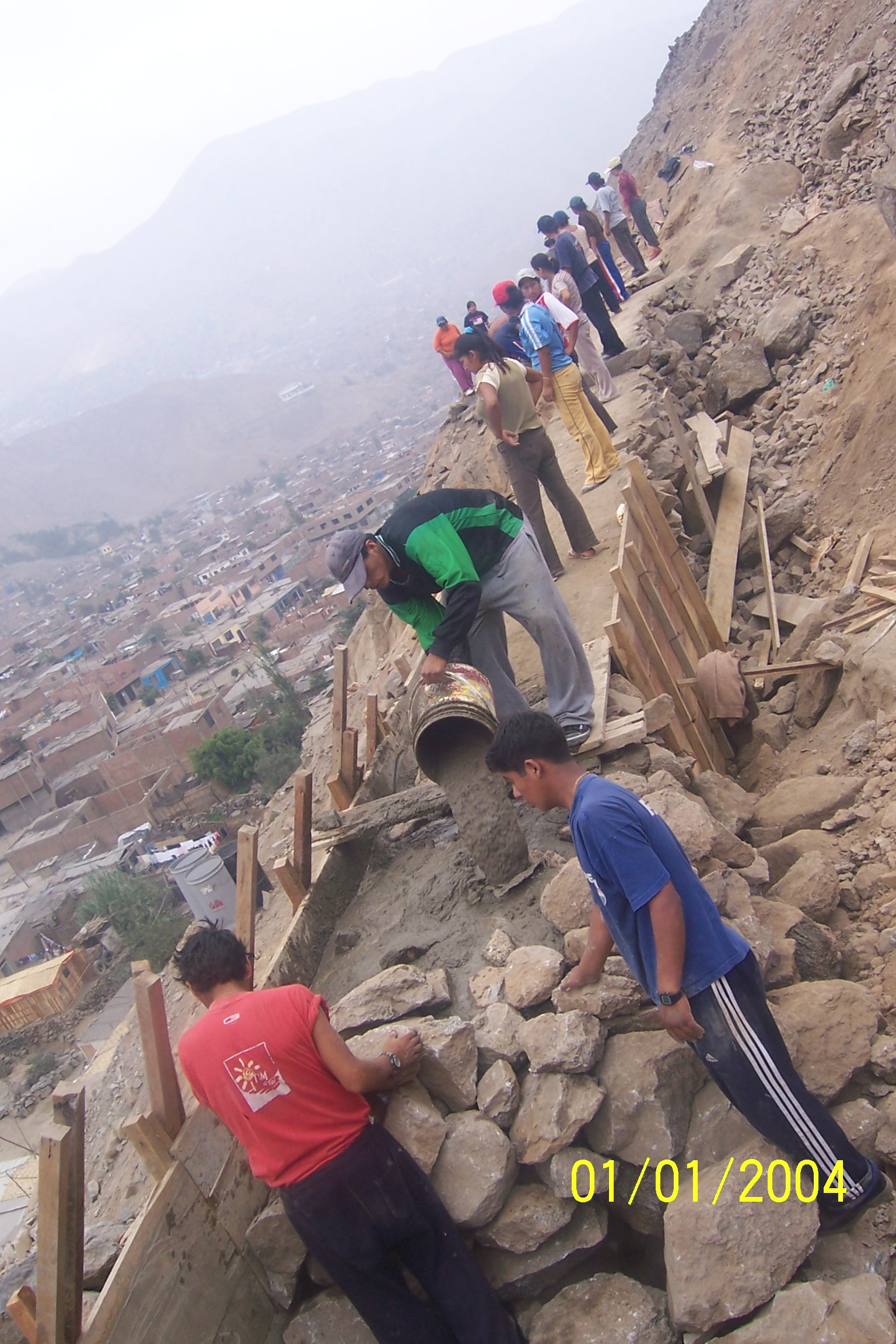 Construyendo el muro