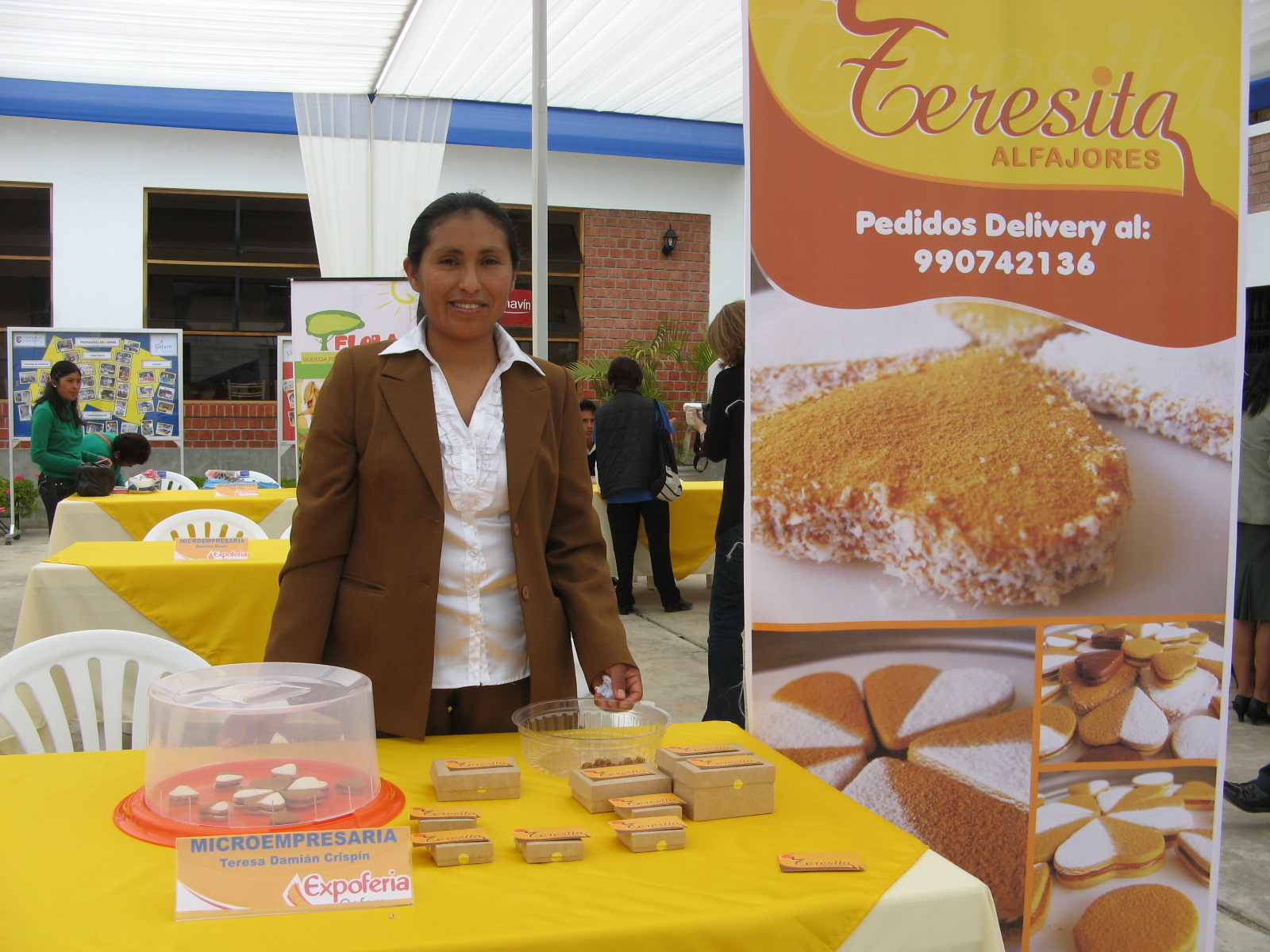 Una de las beneficiarias del proyecto